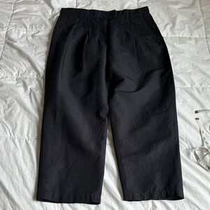 COS Cotton/Linen Black Trousers